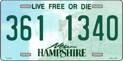 NH license plate 3611340