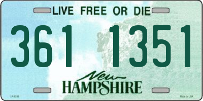 NH license plate 3611351
