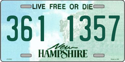 NH license plate 3611357
