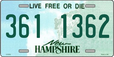 NH license plate 3611362