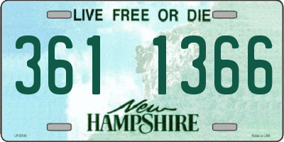 NH license plate 3611366