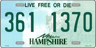 NH license plate 3611370