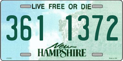 NH license plate 3611372