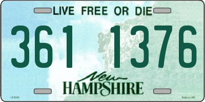 NH license plate 3611376