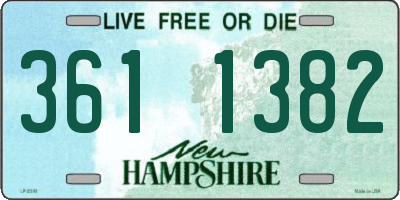 NH license plate 3611382