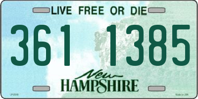 NH license plate 3611385