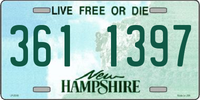 NH license plate 3611397