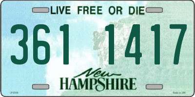 NH license plate 3611417