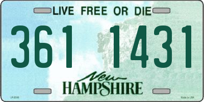 NH license plate 3611431
