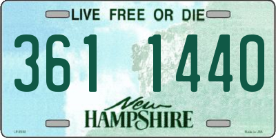 NH license plate 3611440