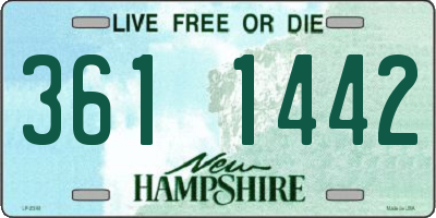 NH license plate 3611442
