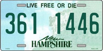NH license plate 3611446