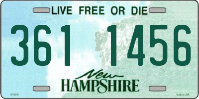 NH license plate 3611456