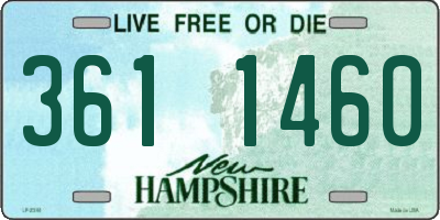 NH license plate 3611460