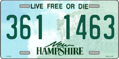 NH license plate 3611463