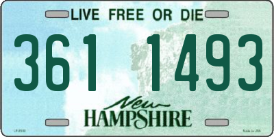 NH license plate 3611493