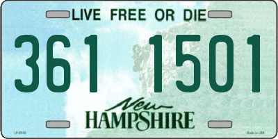 NH license plate 3611501