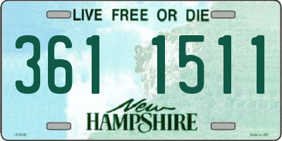 NH license plate 3611511