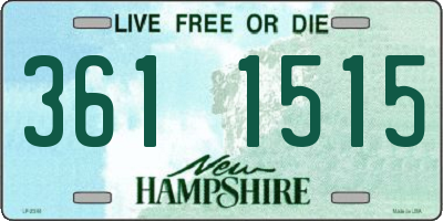 NH license plate 3611515