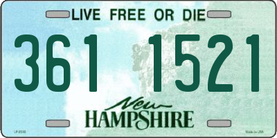 NH license plate 3611521