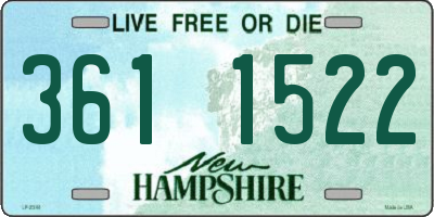 NH license plate 3611522