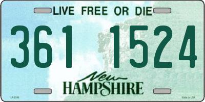 NH license plate 3611524