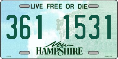 NH license plate 3611531