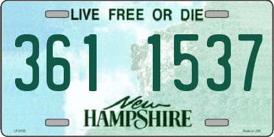 NH license plate 3611537