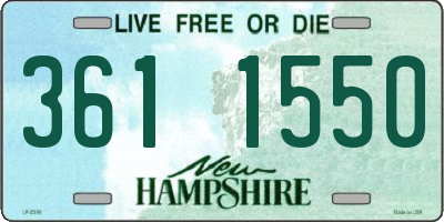 NH license plate 3611550