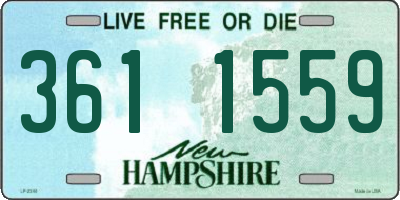 NH license plate 3611559
