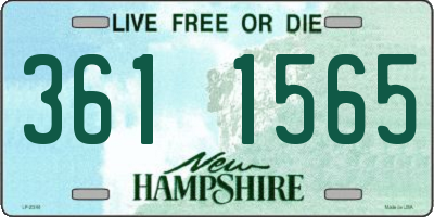 NH license plate 3611565