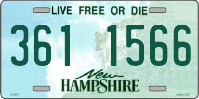 NH license plate 3611566