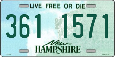 NH license plate 3611571
