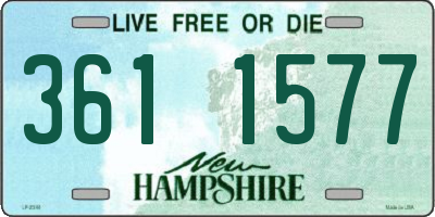 NH license plate 3611577