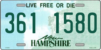 NH license plate 3611580