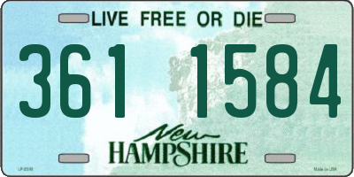 NH license plate 3611584