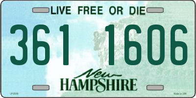 NH license plate 3611606