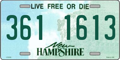 NH license plate 3611613