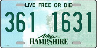 NH license plate 3611631