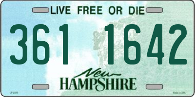 NH license plate 3611642