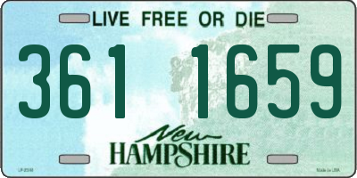 NH license plate 3611659