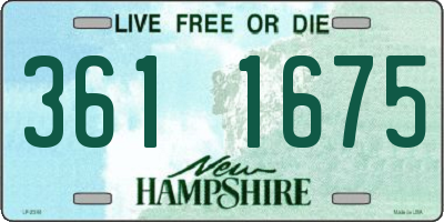 NH license plate 3611675