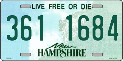 NH license plate 3611684