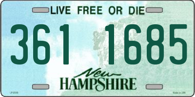 NH license plate 3611685