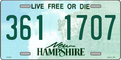 NH license plate 3611707