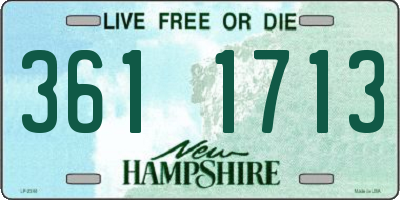 NH license plate 3611713