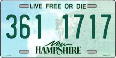 NH license plate 3611717