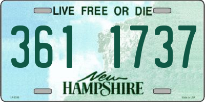 NH license plate 3611737