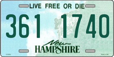 NH license plate 3611740