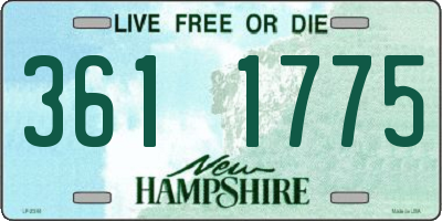 NH license plate 3611775